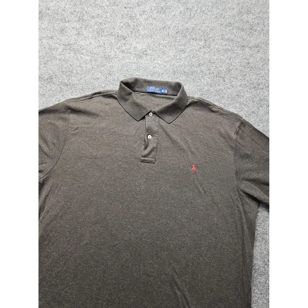 Polo Ralph Lauren Polo Shirt Mens XXL 2XLT Gray Short Sleeve